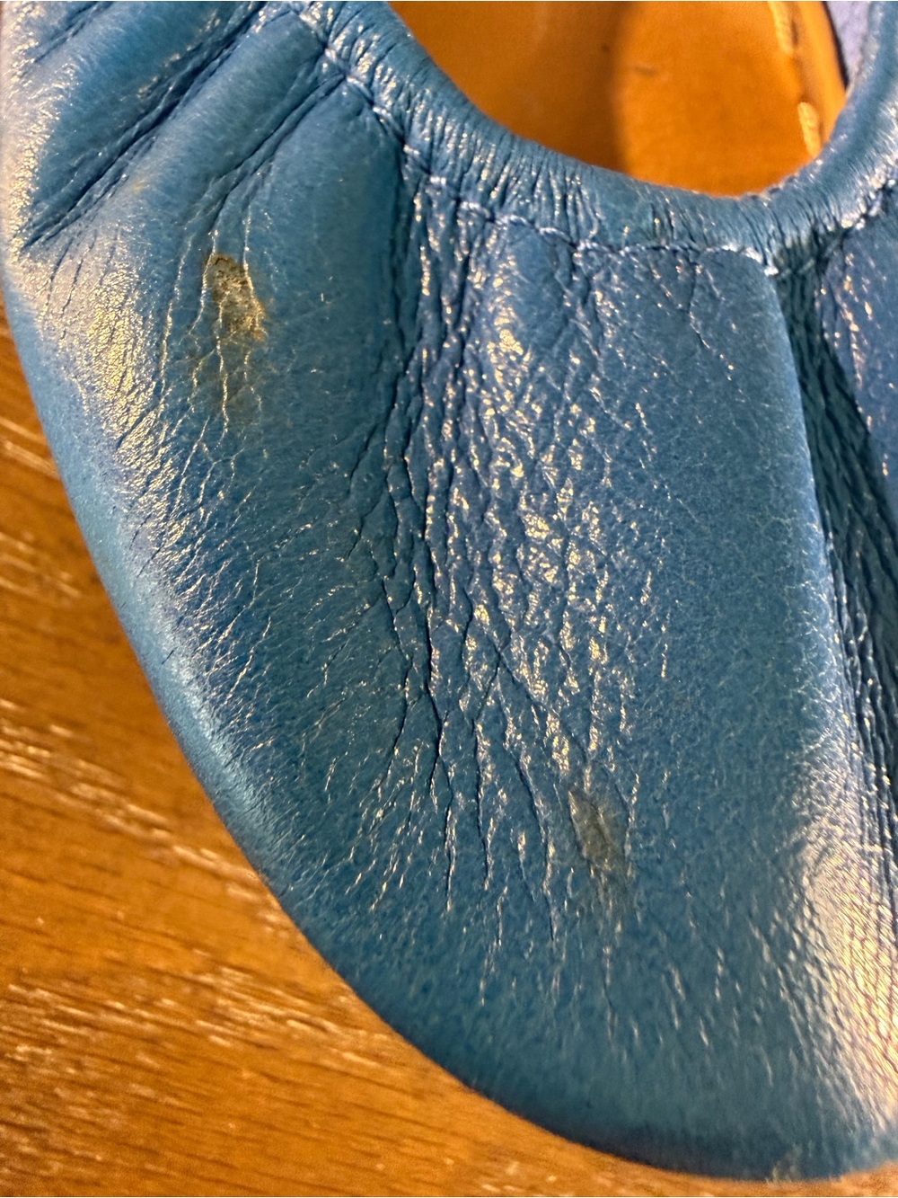 Tieks Blue Women’s Leather Ballet Flats - Picture 10 of 10